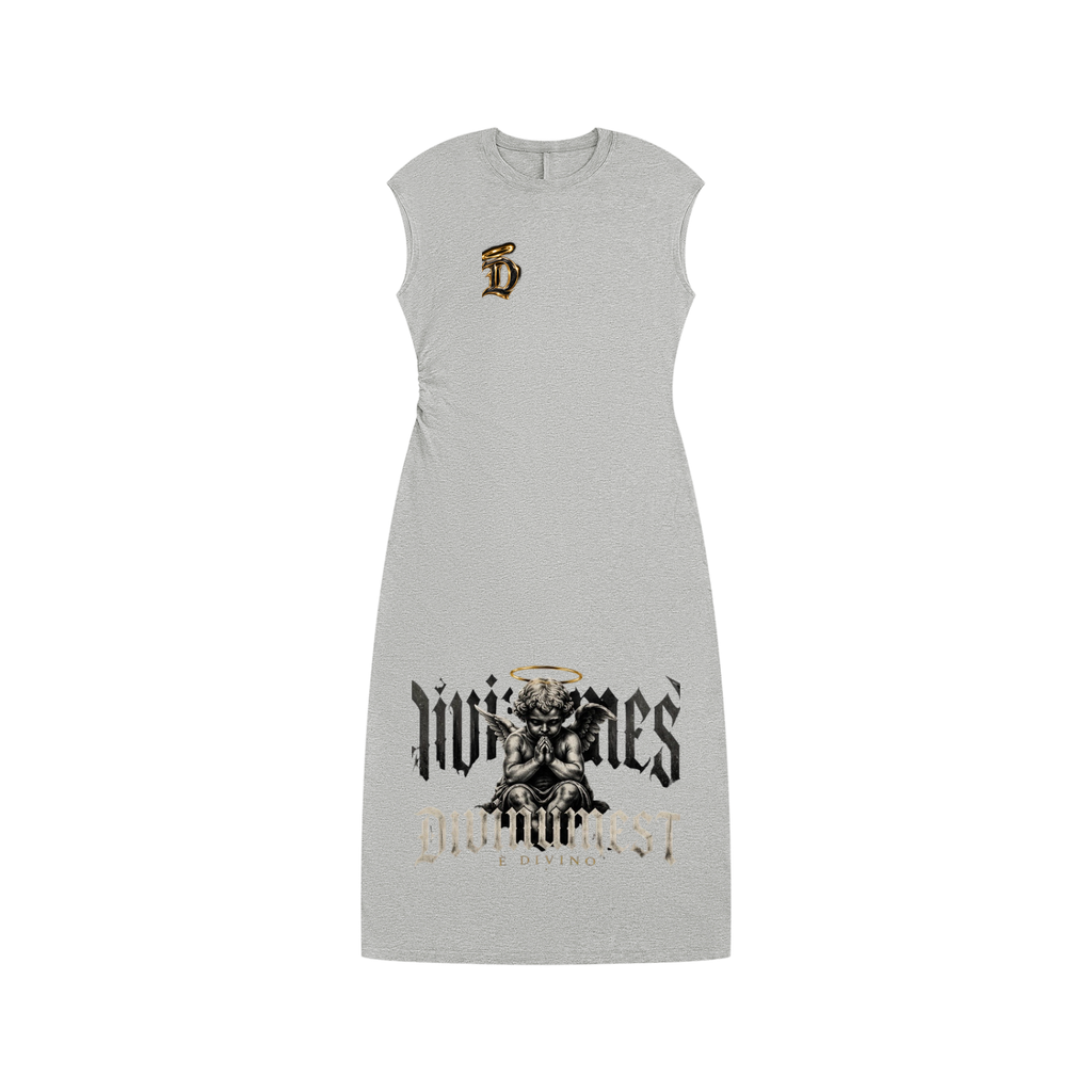 DIVINUMEST "Faithful" Ruched Sleeveless Dress